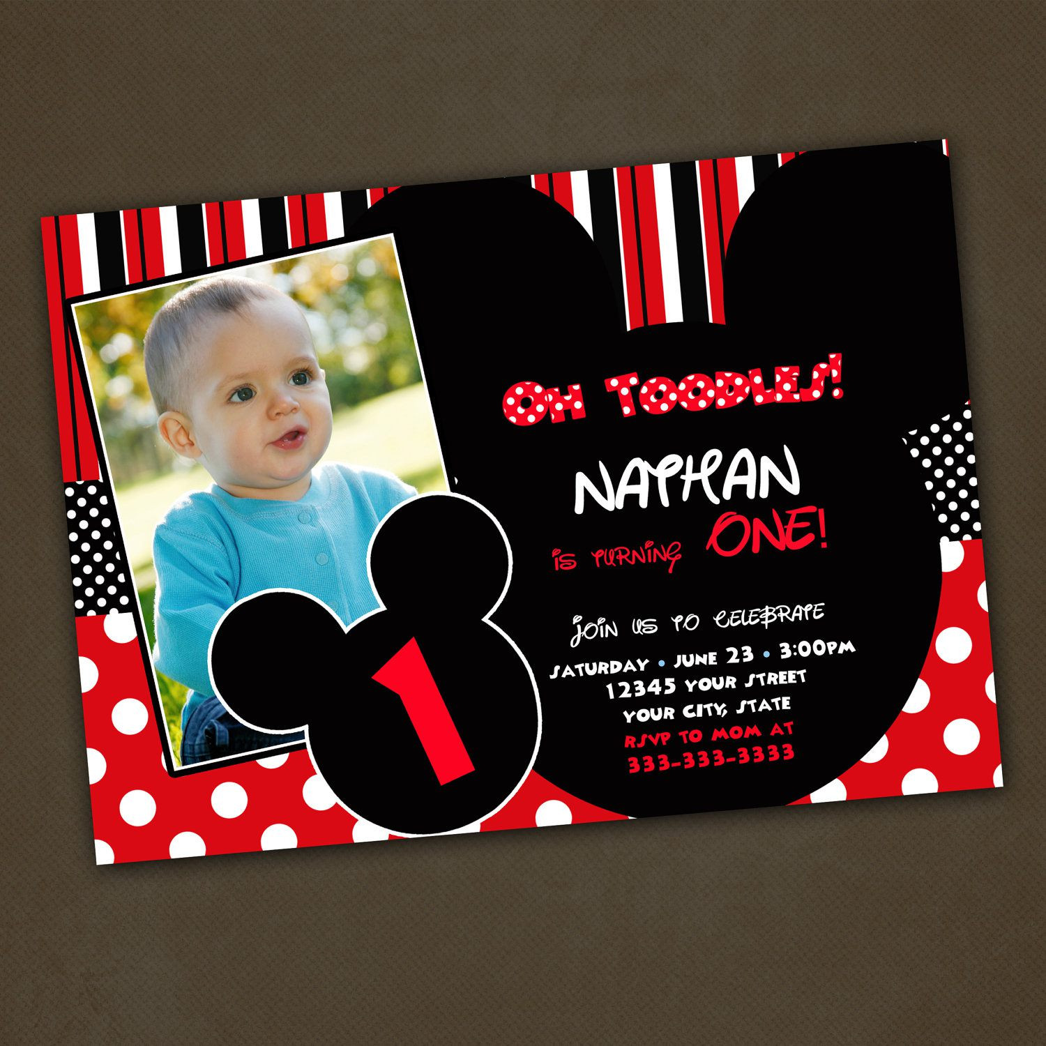 Mickey Mouse Birthday Party Invitations
 Mickey Mouse Birthday Invitations Mickey And Minnie