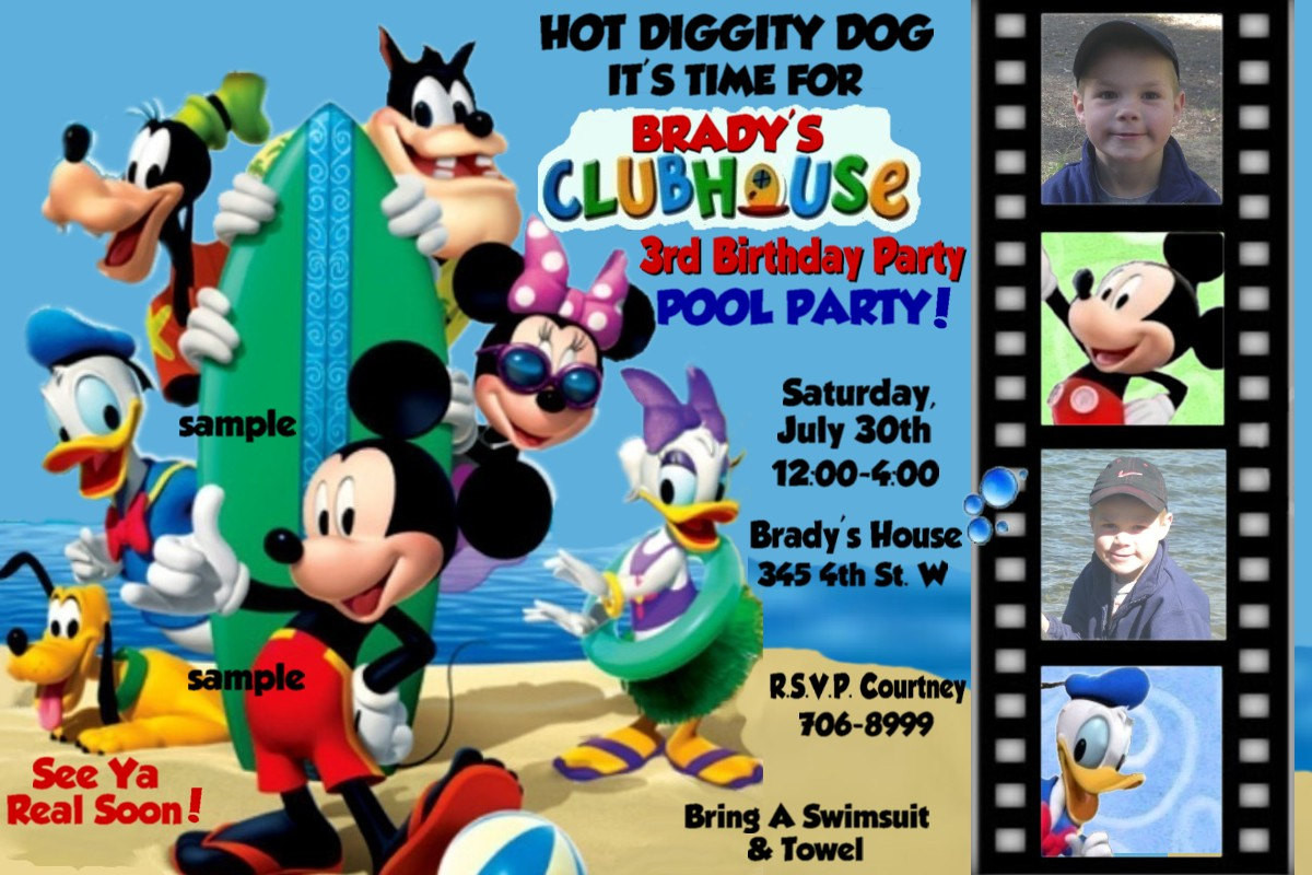 Mickey Mouse Clubhouse Birthday Party Invitations
 Mickey Mouse Clubhouse Birthday Invitations – FREE