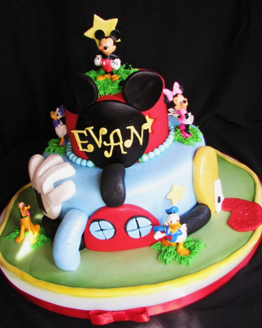 Mickey Mouse First Birthday Cake
 Mickey Mouse Clubhouse Cake CakeCentral
