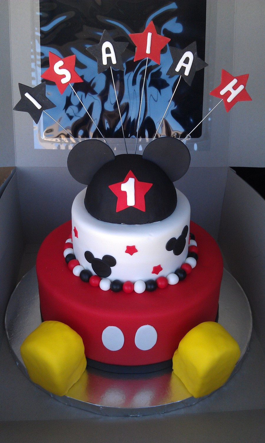 Mickey Mouse First Birthday Cake
 Mickey Mouse 1St Birthday CakeCentral