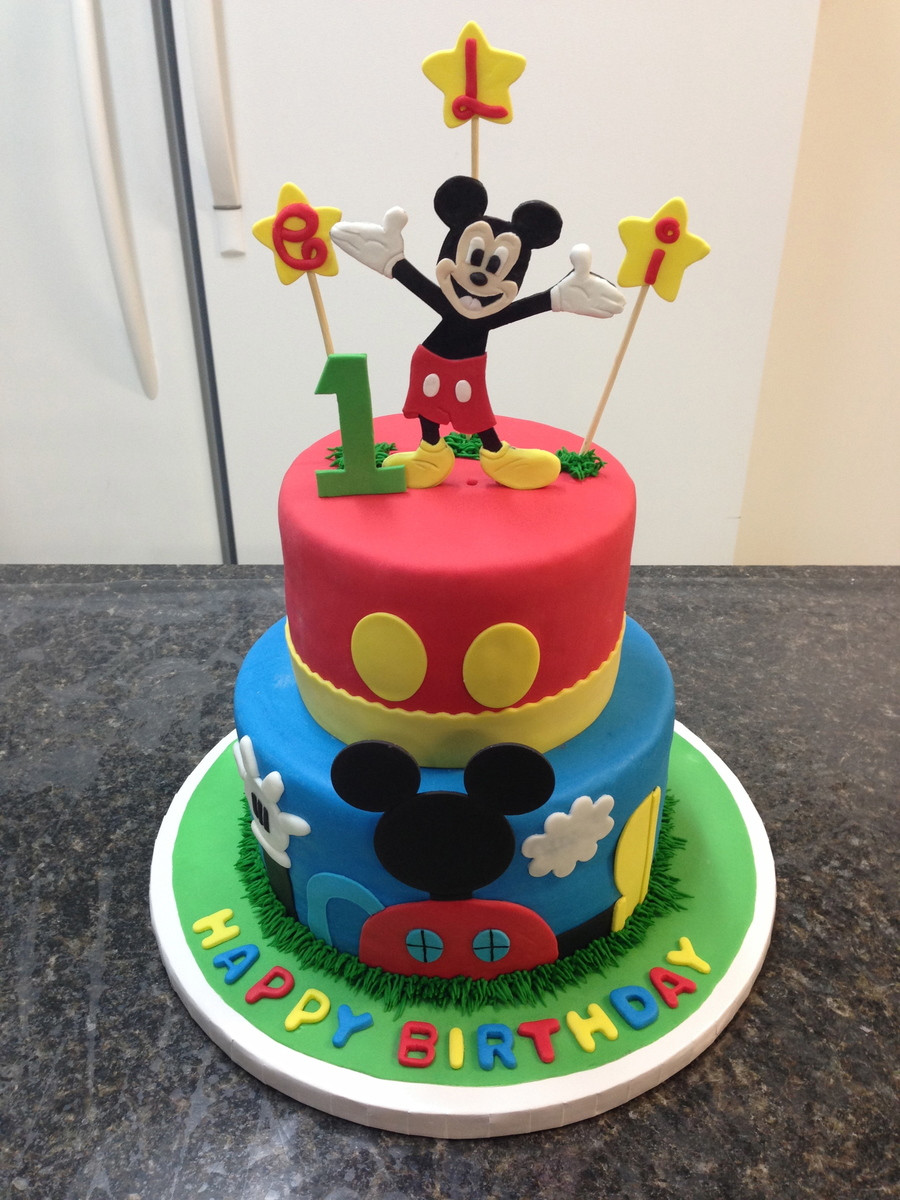 Mickey Mouse First Birthday Cake
 Mickey Mouse 1St Birthday Cake CakeCentral