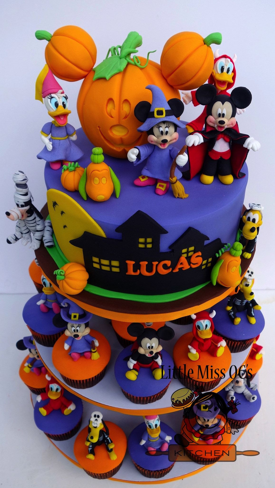 Mickey Mouse Halloween Birthday Party Ideas
 mickey halloween cupcake tower