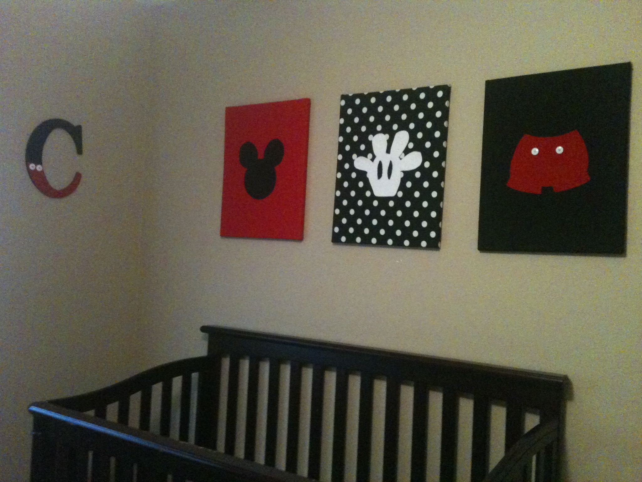 Mickey Mouse Room Decor For Baby
 My newest project Mickey Mouse room for Carter Cash