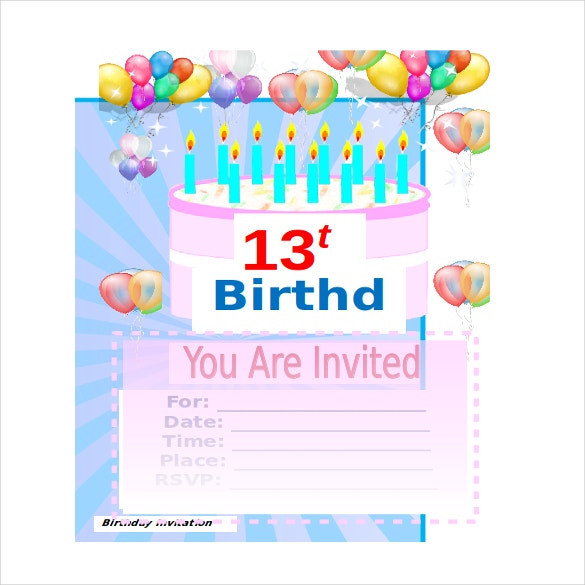 Microsoft Word Birthday Card Template
 18 MS Word Format Birthday Templates Free Download