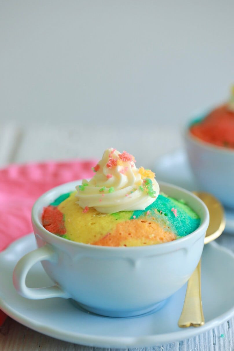 Microwave Cupcakes In A Mug
 Rainbow Mug Cake Recipe