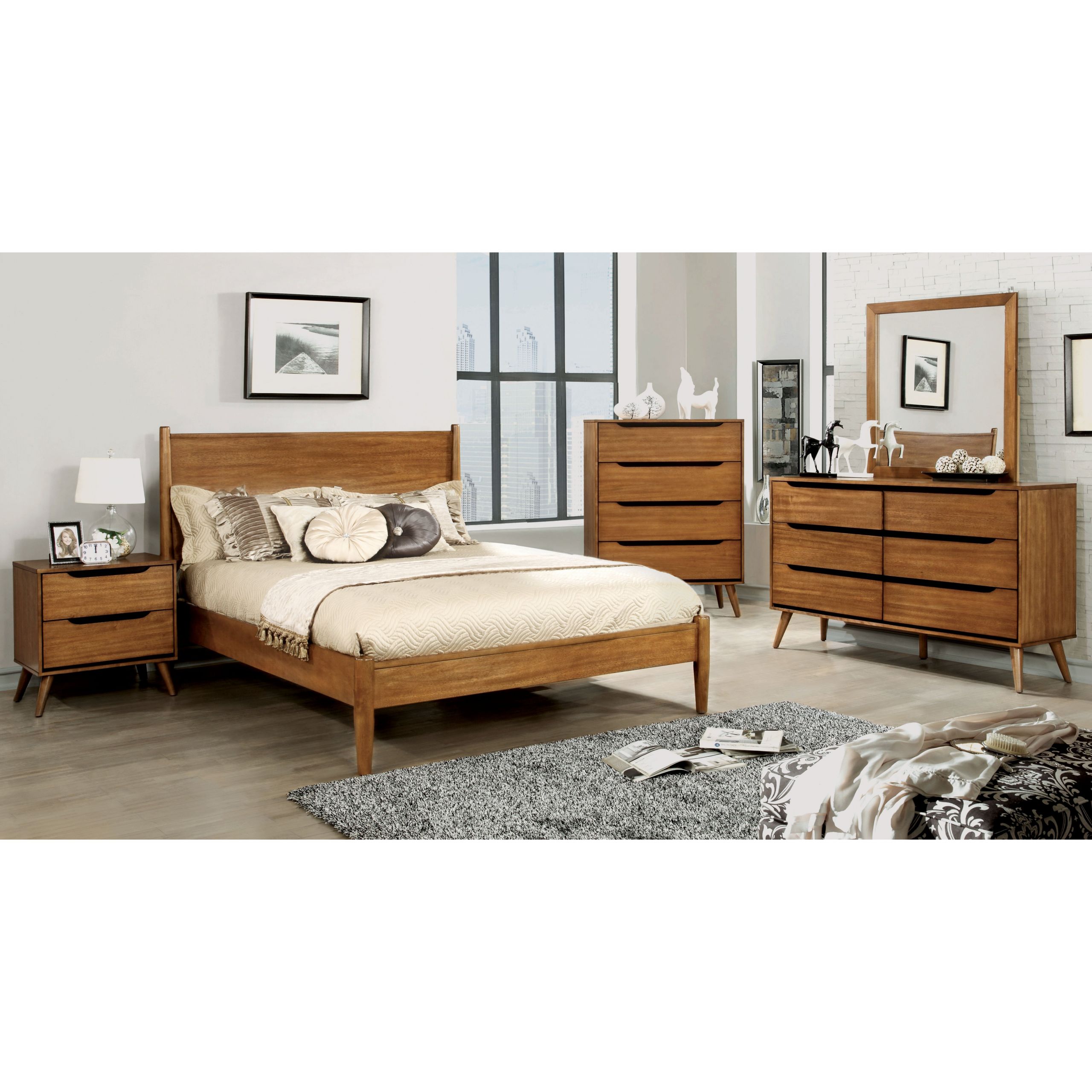 Mid Century Modern Bedroom Set
 Mercury Row Mason Mid Century Modern Platform Customizable