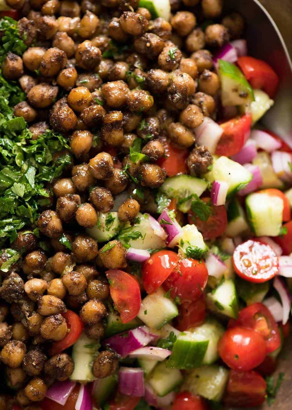 Middle Eastern Side Dishes
 Middle Eastern Spiced Chickpea Salad Recipe
