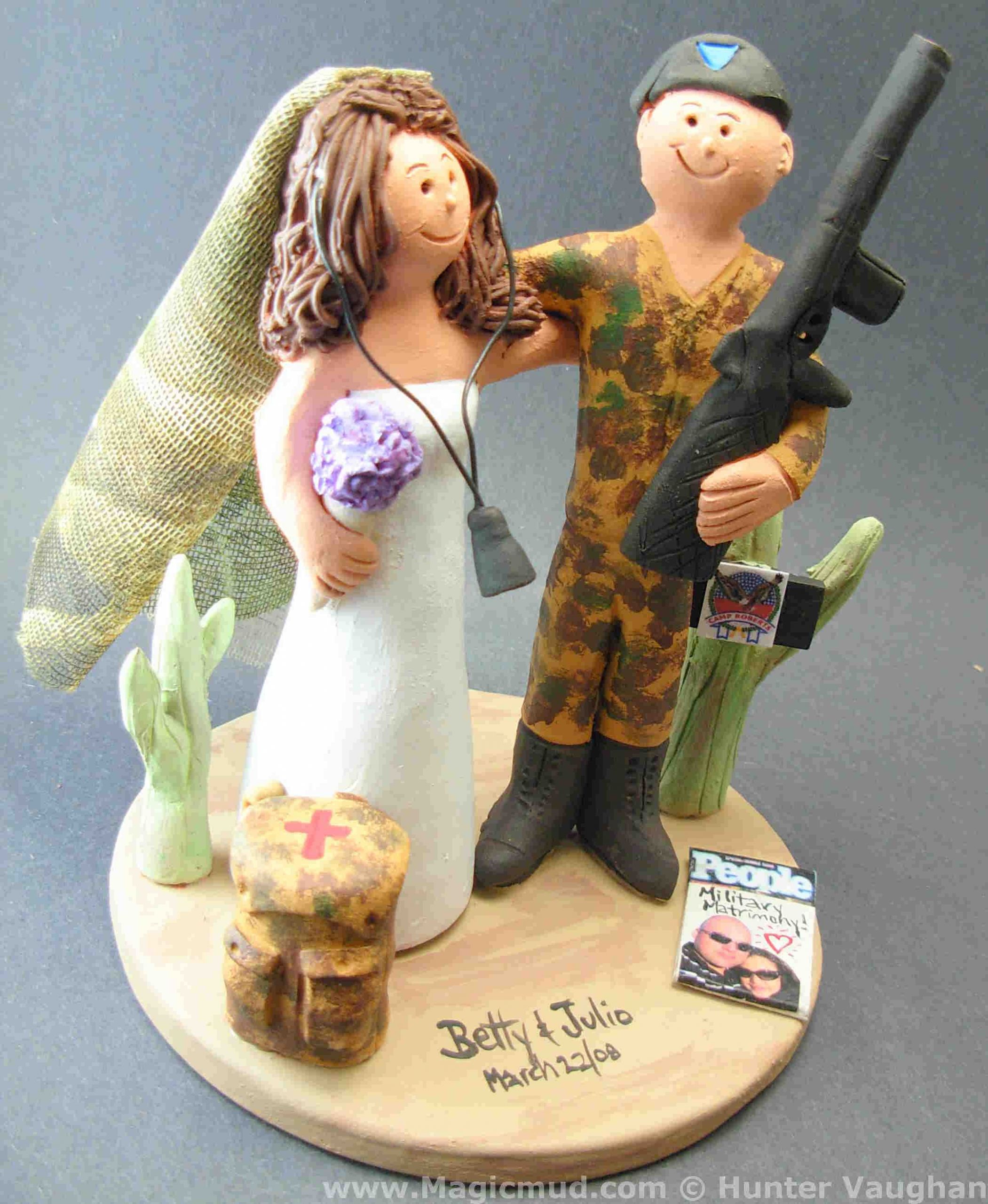 Military Wedding Cake Toppers
 US Military Wedding Cake Topper