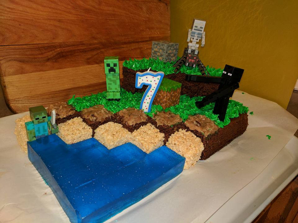 Minecraft Birthday Cake Ideas
 Minecraft Cake For My Nephew s 7th Birthday — Board Games