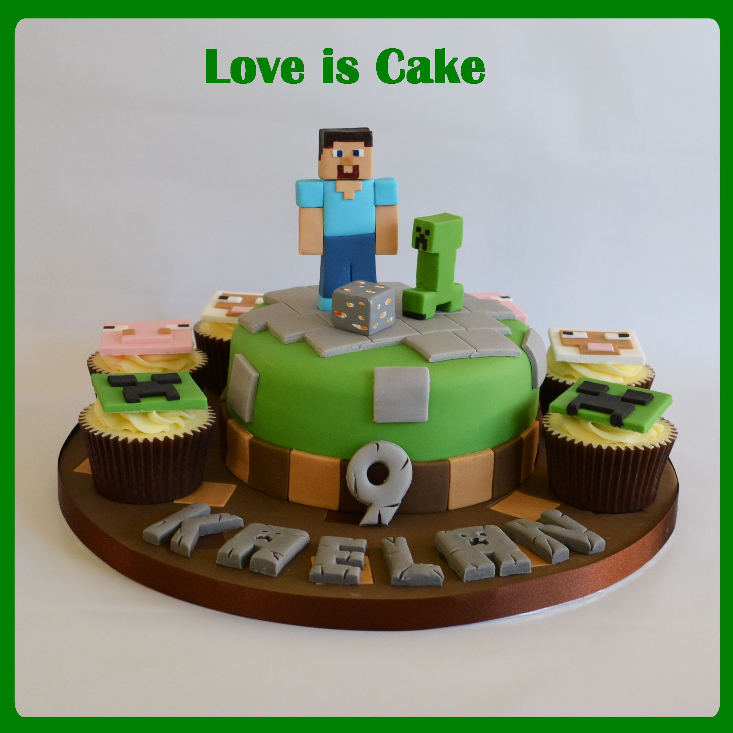 Minecraft Birthday Cake Ideas
 Minecraft Cake And Cupcakes CakeCentral