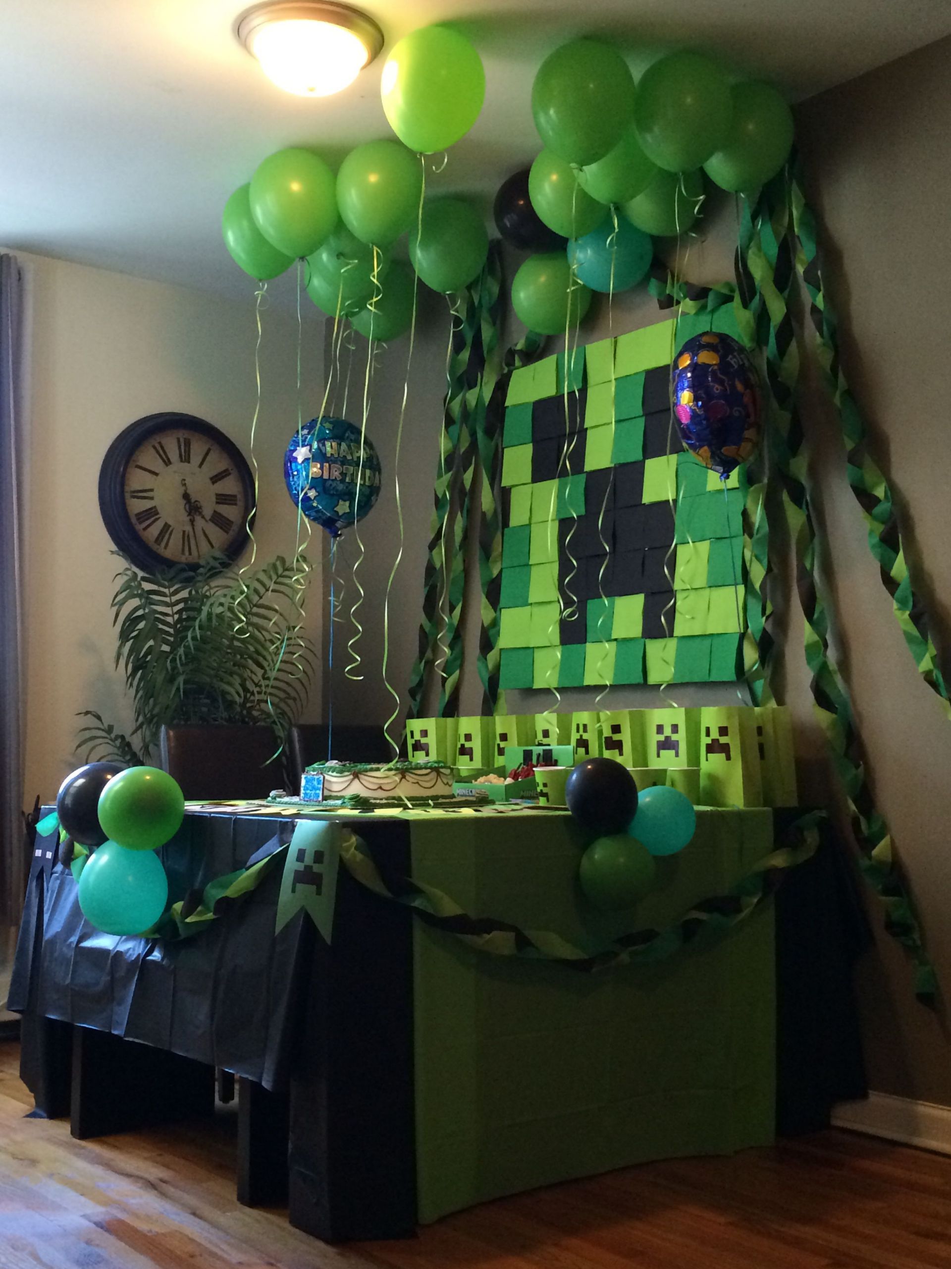 Minecraft Decorations For Birthday Party
 Minecraft party homemade party decorations
