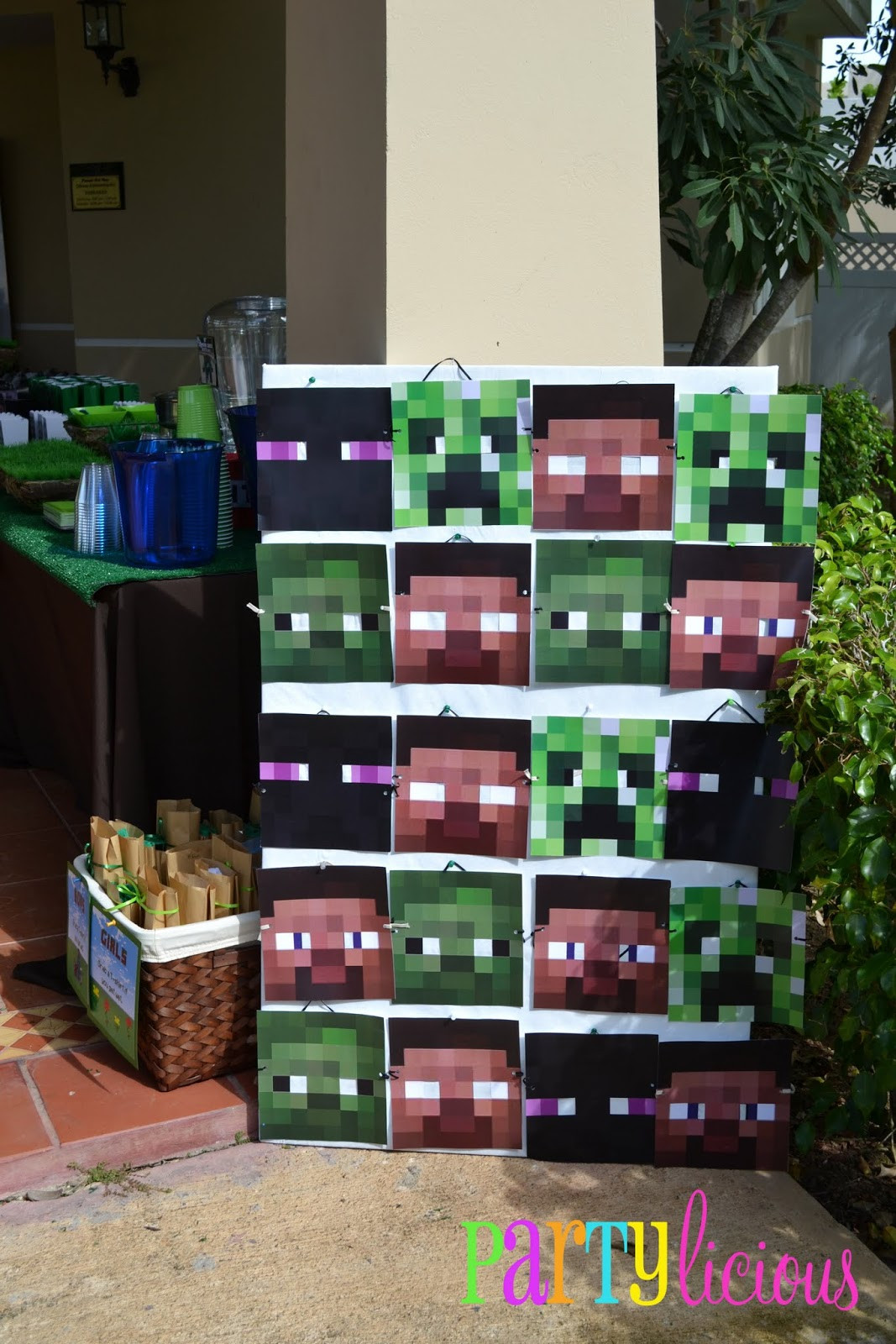 Minecraft Decorations For Birthday Party
 Partylicious Events PR Minecraft Birthday Party