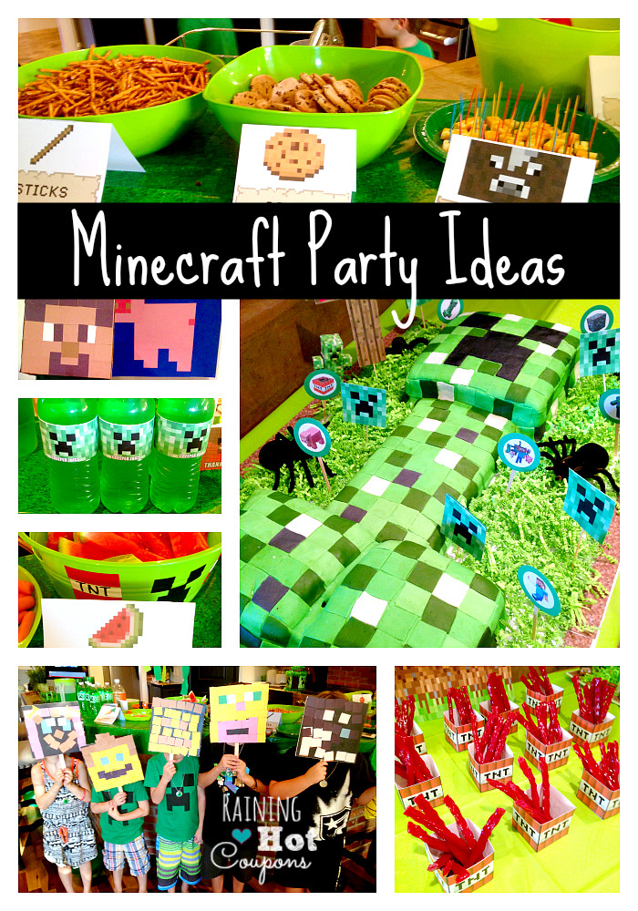 Minecraft Decorations For Birthday Party
 Minecraft Theme Birthday Party Ideas – Mind Food