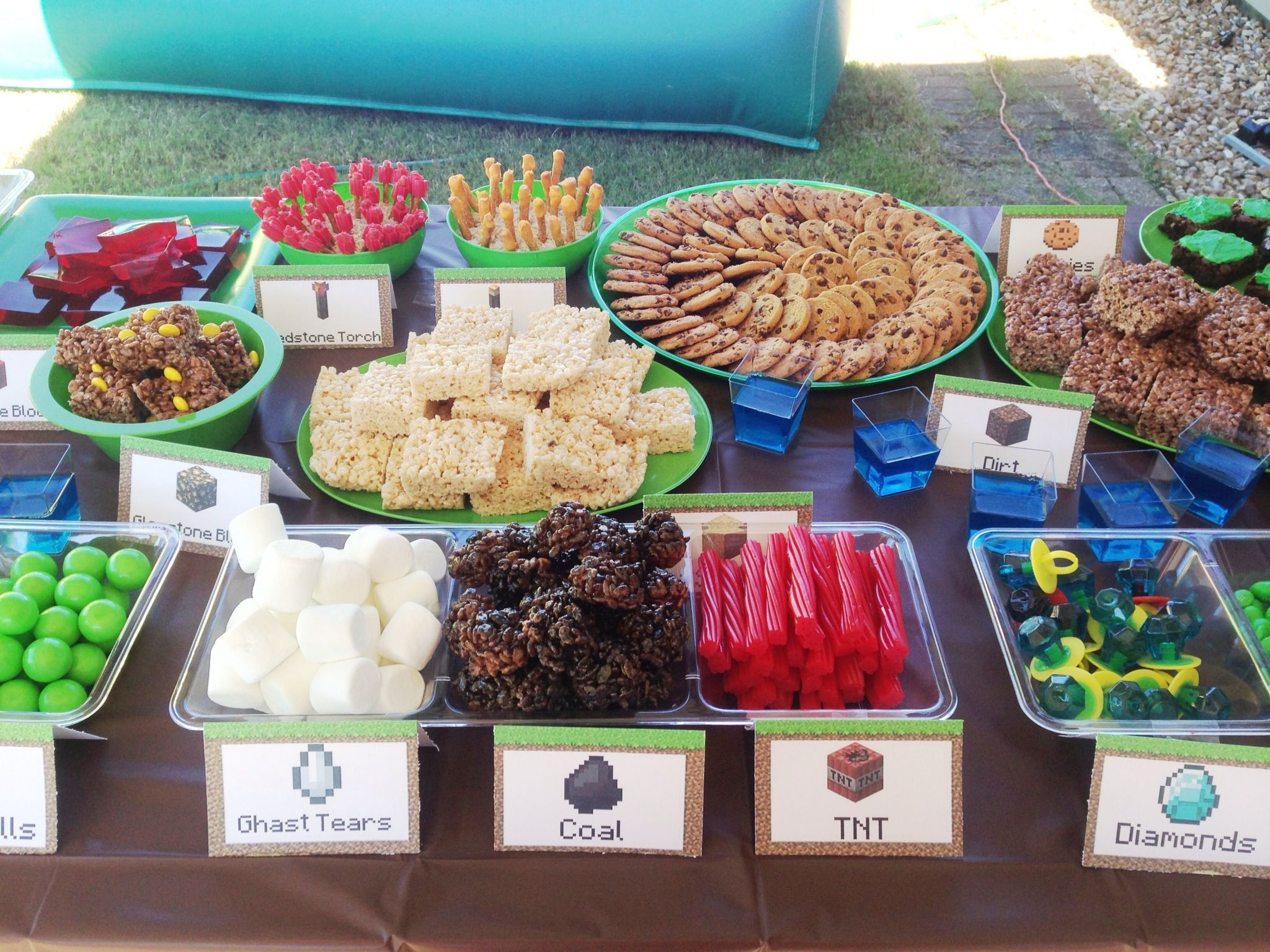 Minecraft Food Ideas For Party
 Minecraft Party Snacks