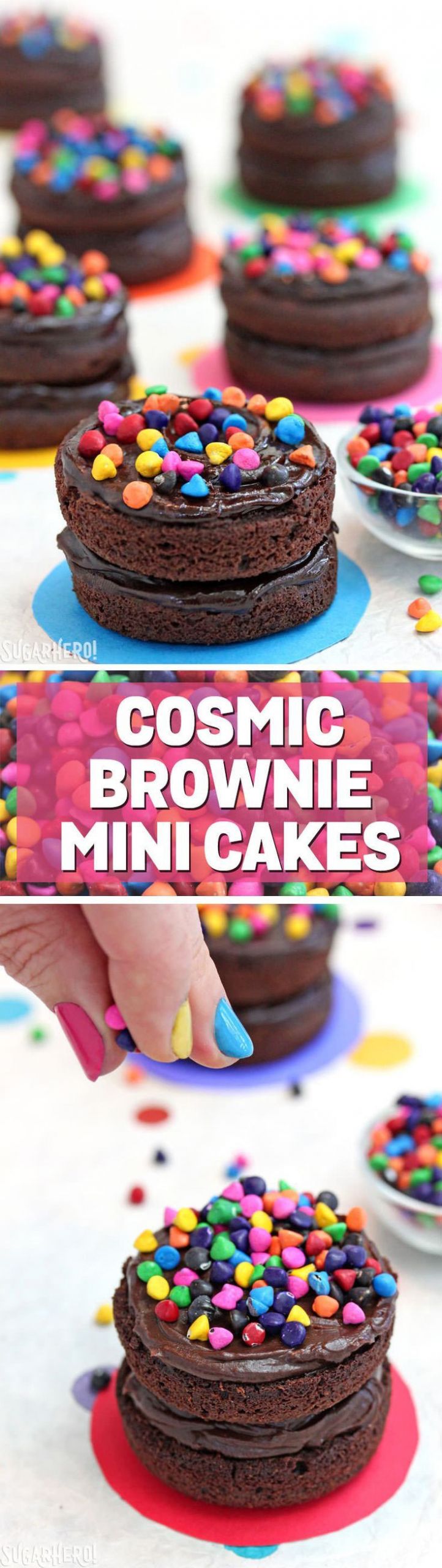 Mini Birthday Cake Recipes
 Cosmic Brownie Mini Cakes cute little brownie cakes with