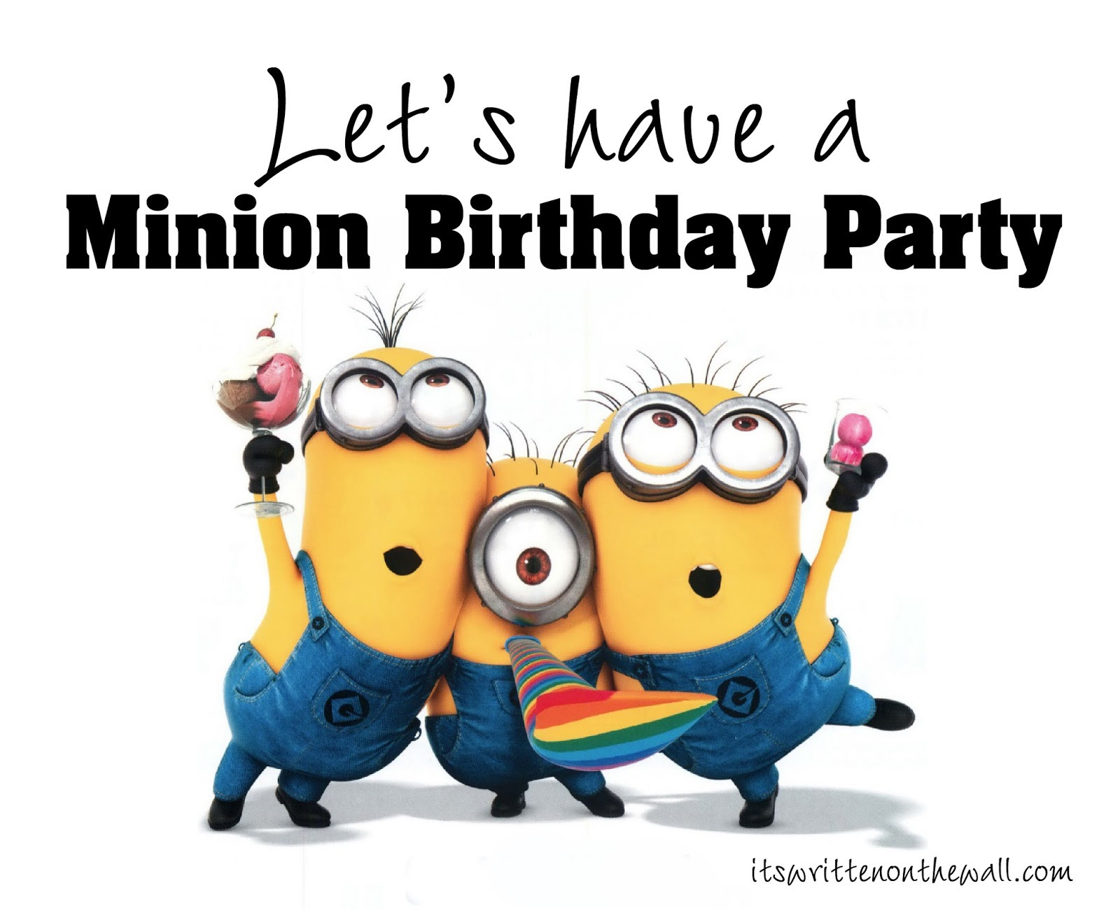 Minions Birthday Decorations
 It s Written on the Wall Despicable Me Minions Birthday