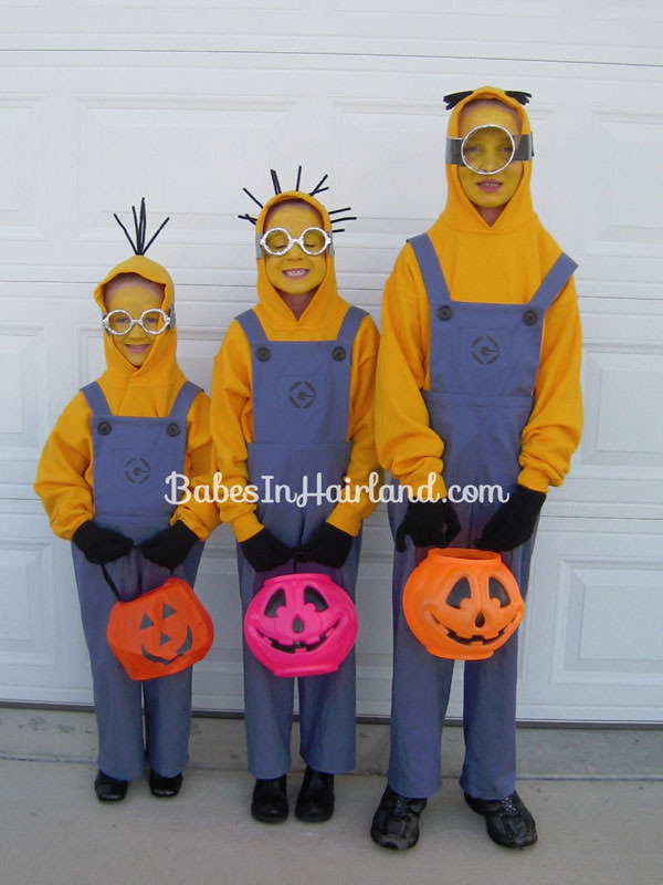 Minions Halloween Costume DIY
 15 DIY Couples and Family Halloween Costumes