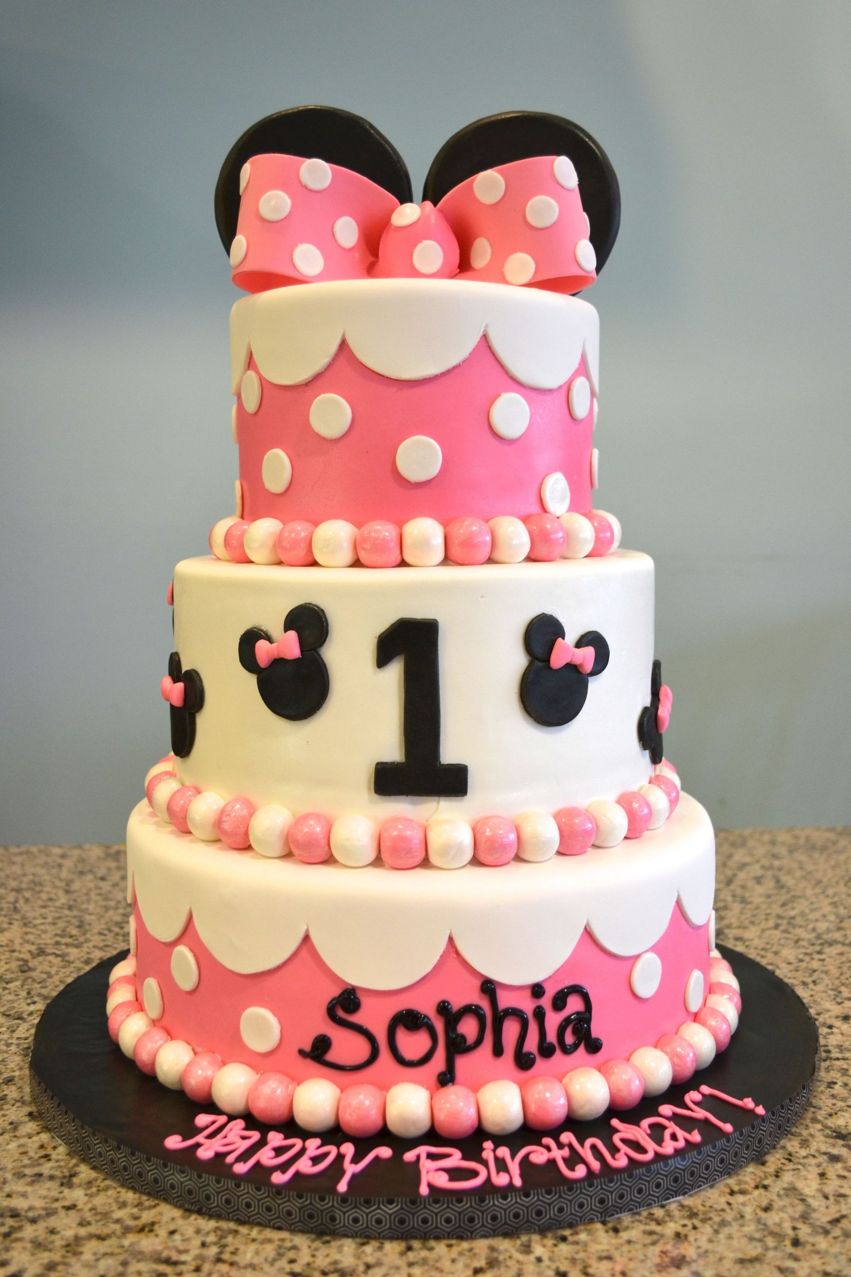 Minnie Mouse 1st Birthday Cakes
 Minnie Mouse 1st Birthday Cake