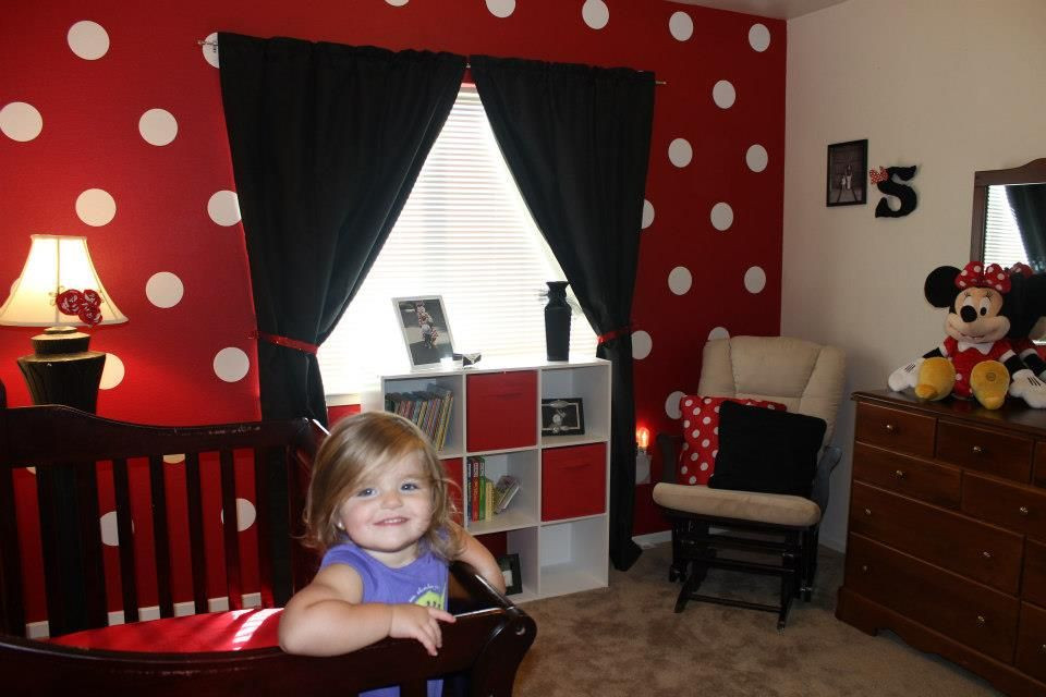 Minnie Mouse Baby Room Decor
 Big Girl Minnie Mouse Room color themed as opposed to