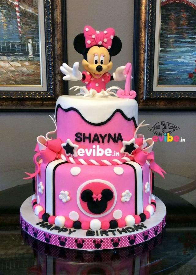 Minnie Mouse Birthday Cake Ideas
 Order special minnie mouse cake online birthday cake in