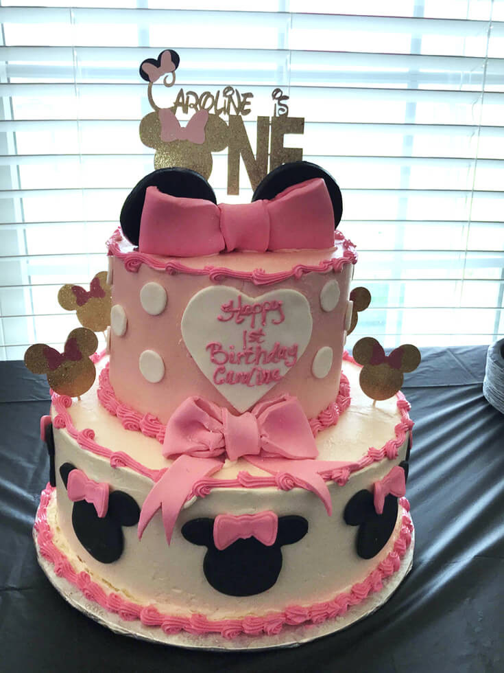 Minnie Mouse Birthday Cake Ideas
 Minnie Mouse First Birthday Party Parties With A Cause