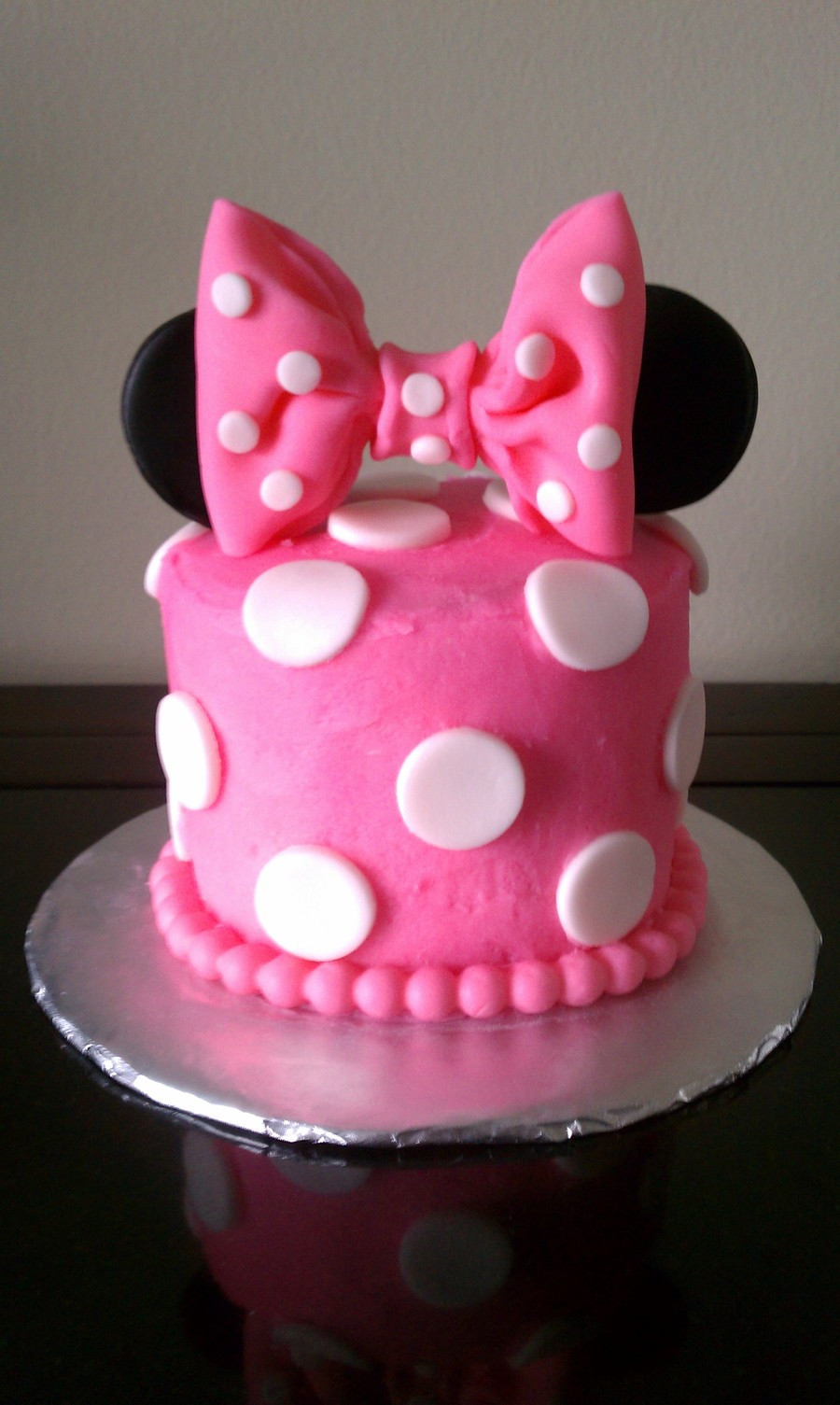 Minnie Mouse Birthday Cake Ideas
 Minnie Mouse 1St Birthday Smash Cake CakeCentral