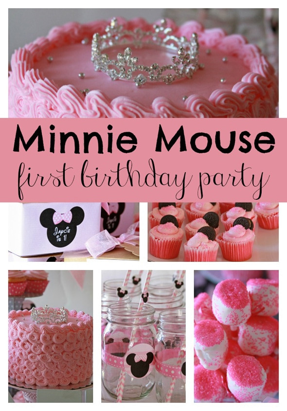 Minnie Mouse First Birthday Party Ideas
 Sweet Minnie Mouse First Birthday Pretty My Party