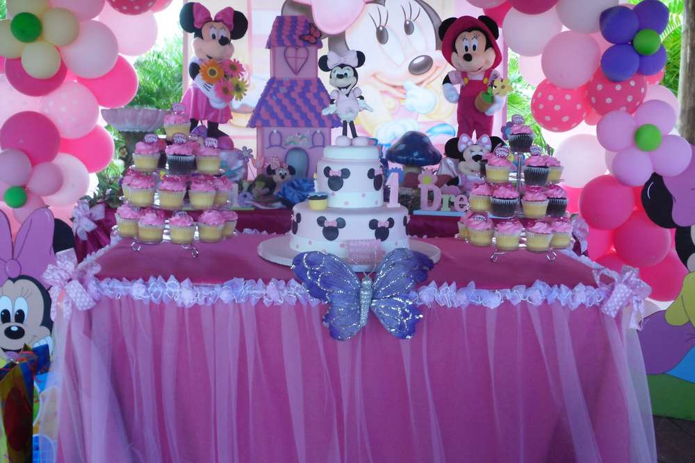 Minnie Mouse First Birthday Party Ideas
 Baby Minnie Mouse 1st Birthday Birthday Party Ideas