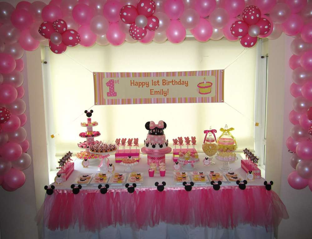 Minnie Mouse First Birthday Party Ideas
 Minnie Mouse Birthday Party Ideas 1 of 15