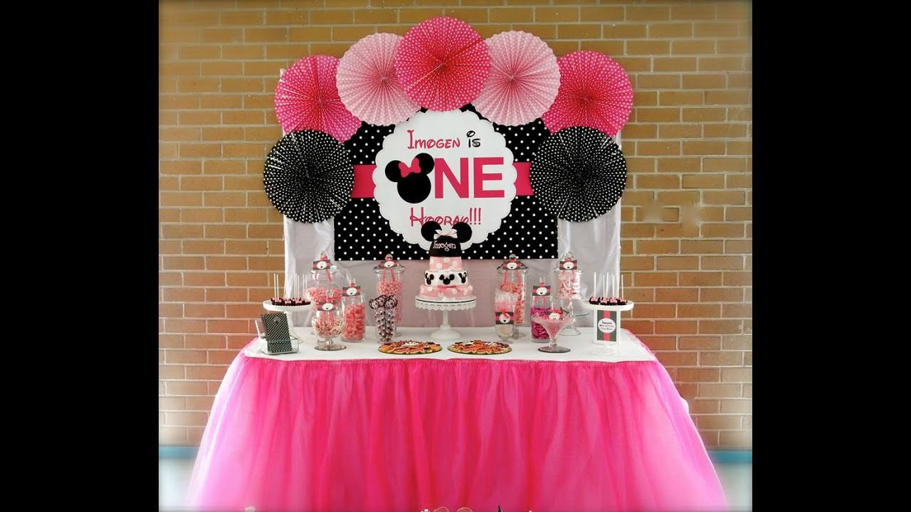 Minnie Mouse First Birthday Party Ideas
 Minnie Mouse First Birthday Party via Little Wish Parties