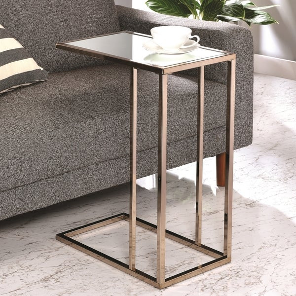 Mirror Tables For Living Room
 Shop Modern Design Chocolate Chrome Living Room Accent