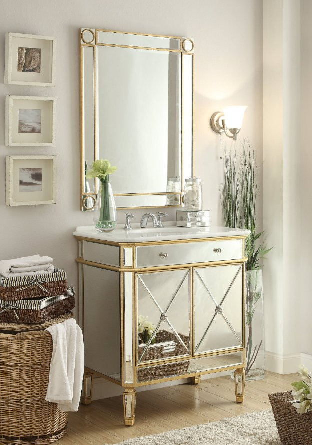 Mirrored Bathroom Vanity Cabinet
 Mirrored Sink Vanity Mirrored Bathroom Vanity