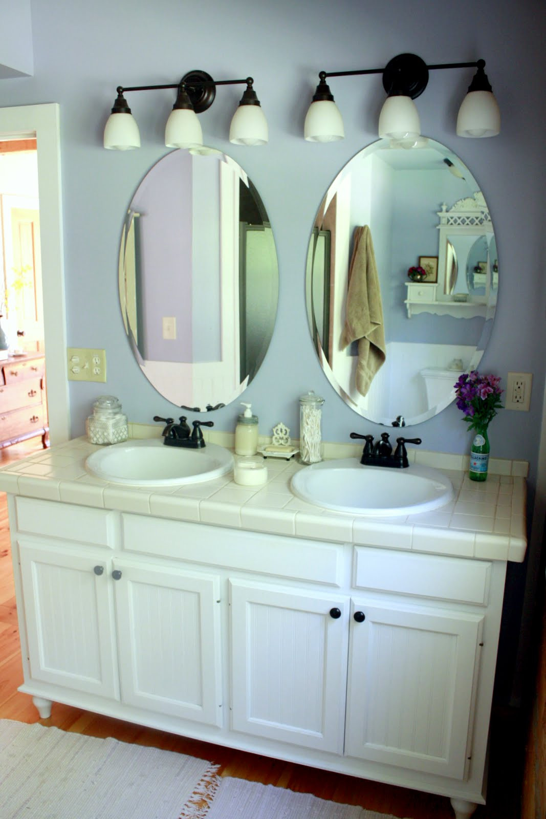 Mirrors For Bathroom Vanity
 Carolina Country Living House Tour The Master Bathroom
