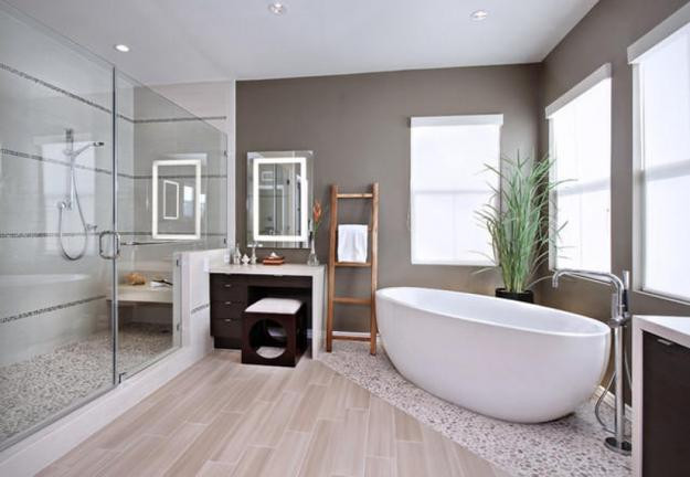 Modern Bathroom Tile Ideas
 Modern Interior Design Trends in Bathroom Tiles 25