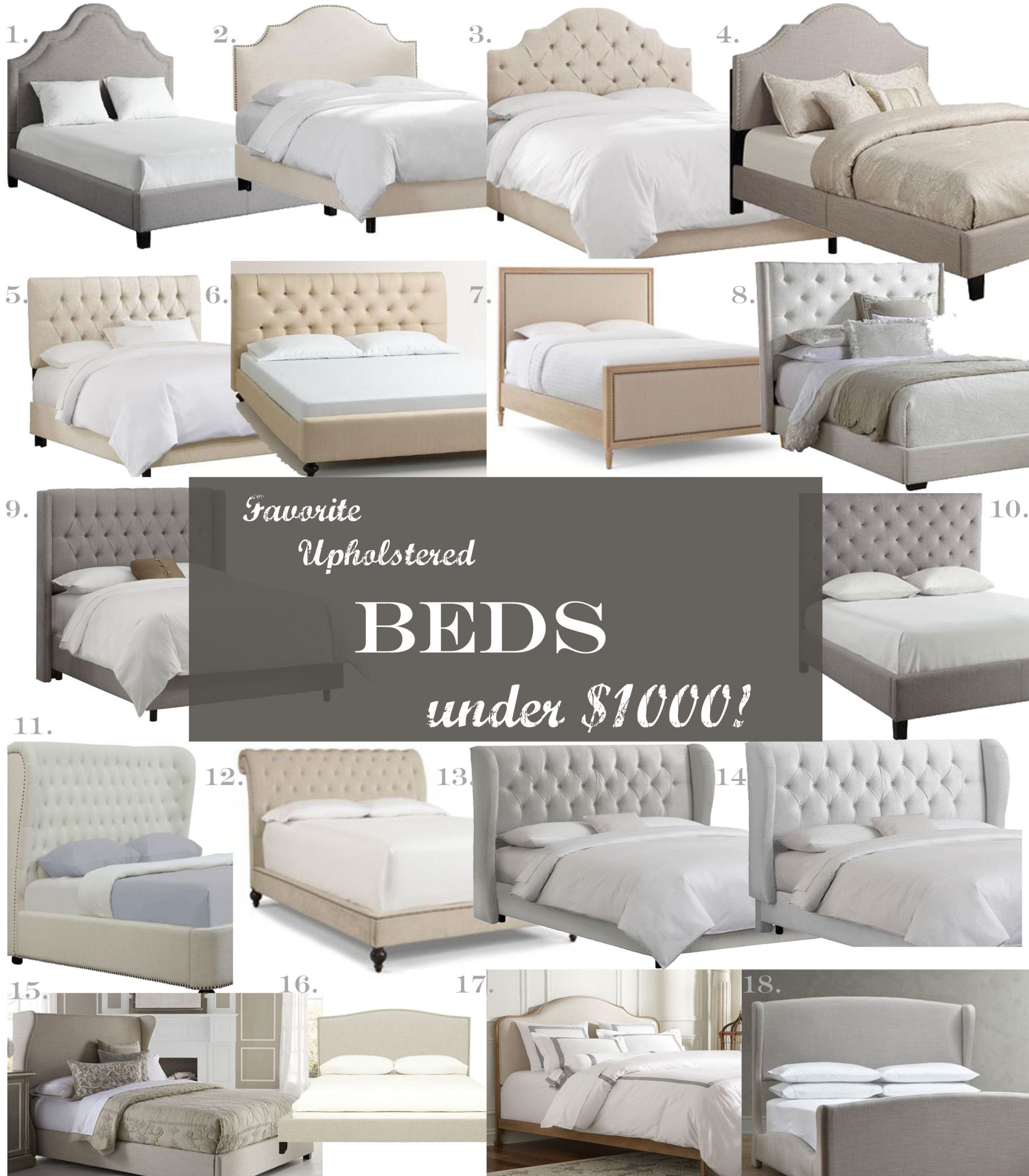 Modern Bedroom Sets Under 1000
 Favorite Upholstered Beds under $1 000