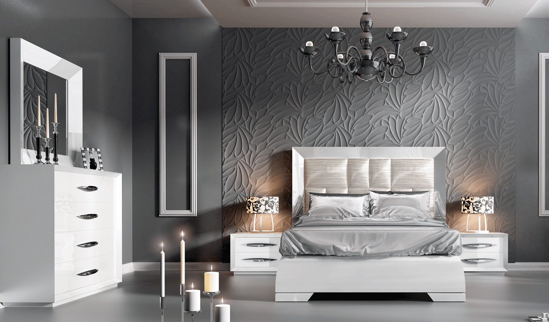 Modern Contemporary Bedroom Furniture
 Carmen White Modern Bedrooms Bedroom Furniture