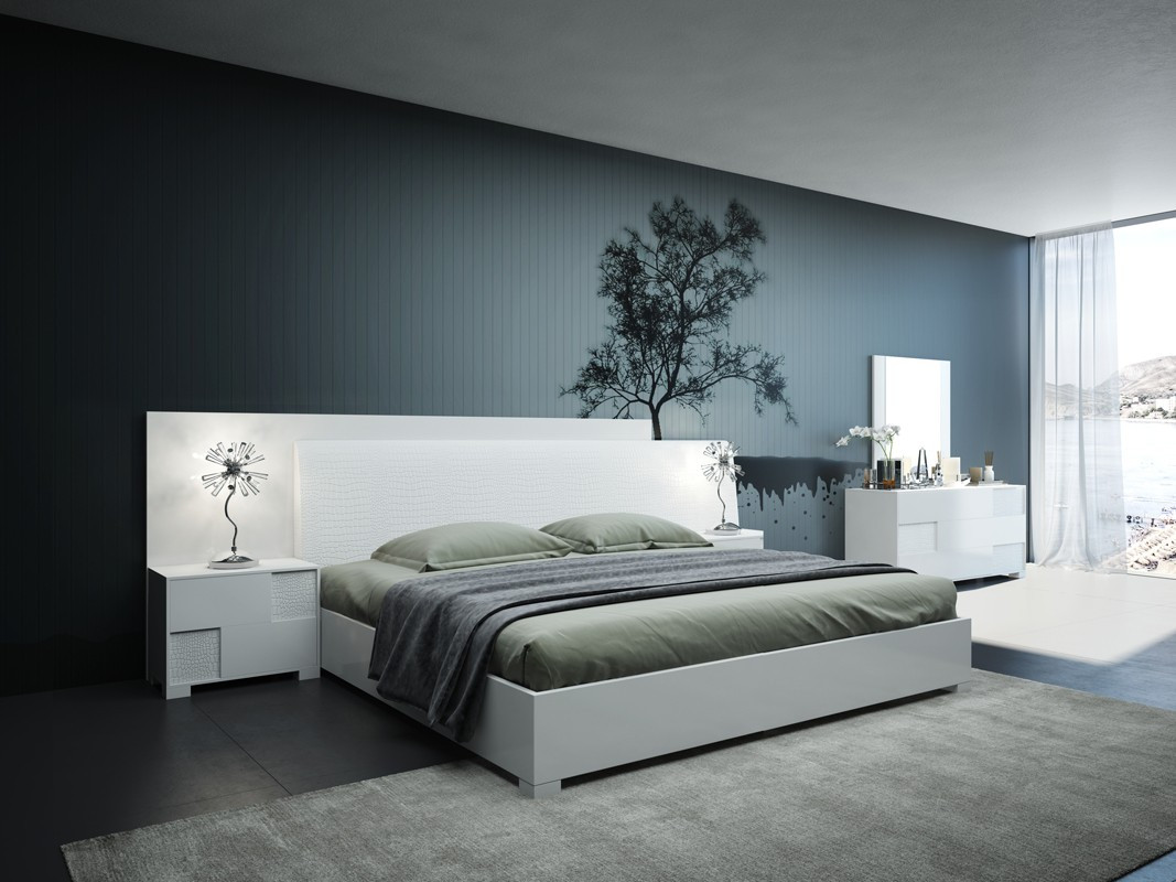 Modern Contemporary Bedroom Furniture
 Modrest Monza Italian Modern White Bedroom Set