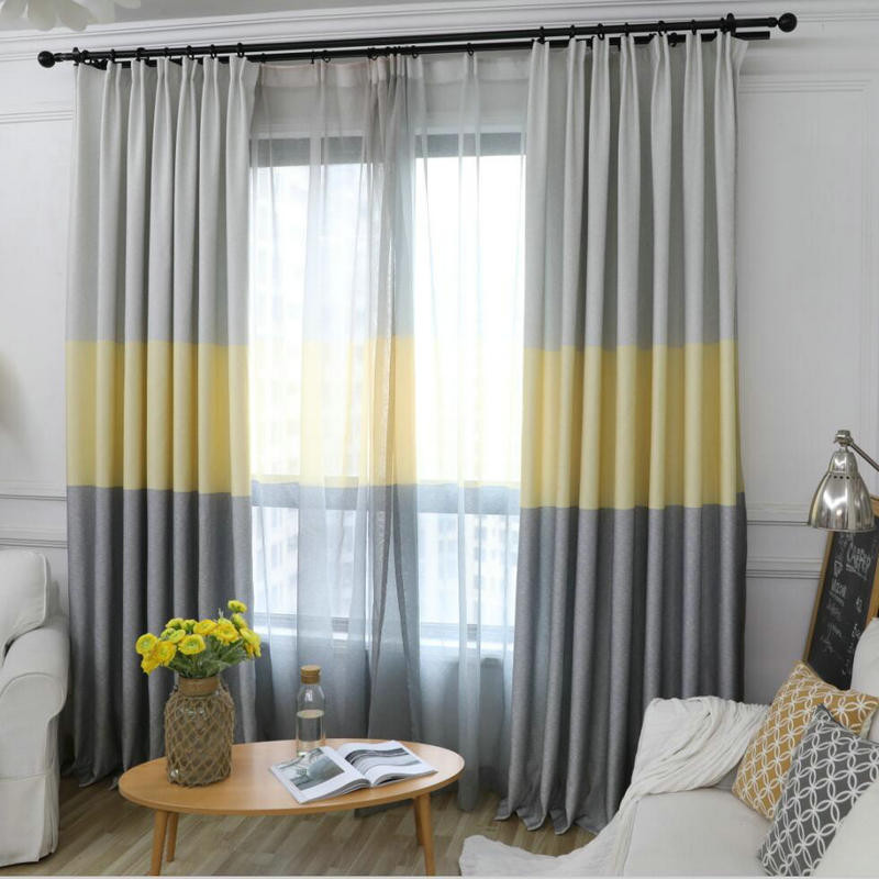 Modern Curtains For Living Room
 Nordic Modern Gra nt Blackout Curtains for Living Room