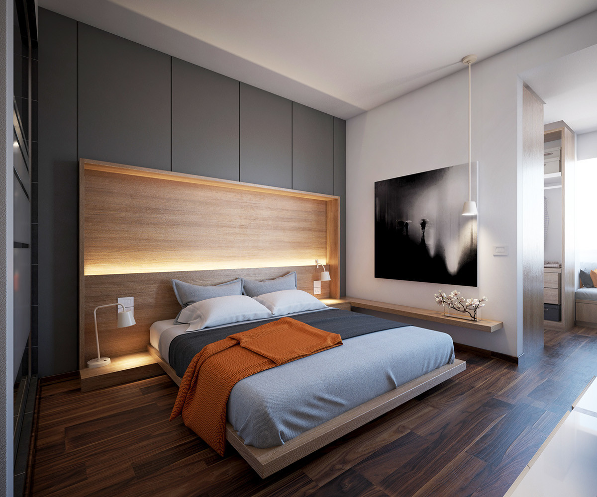 Modern Grey Bedroom
 42 Gorgeous Grey Bedrooms