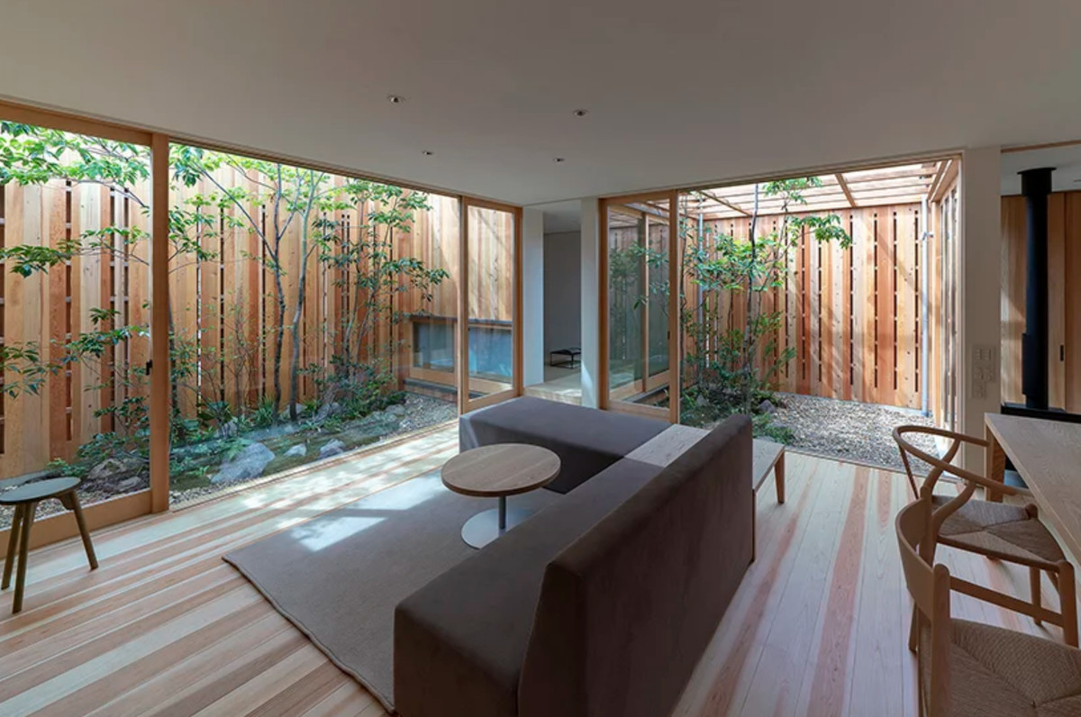 Modern Japanese Living Room
 Modern Japanese house tucks in three courtyards Curbed