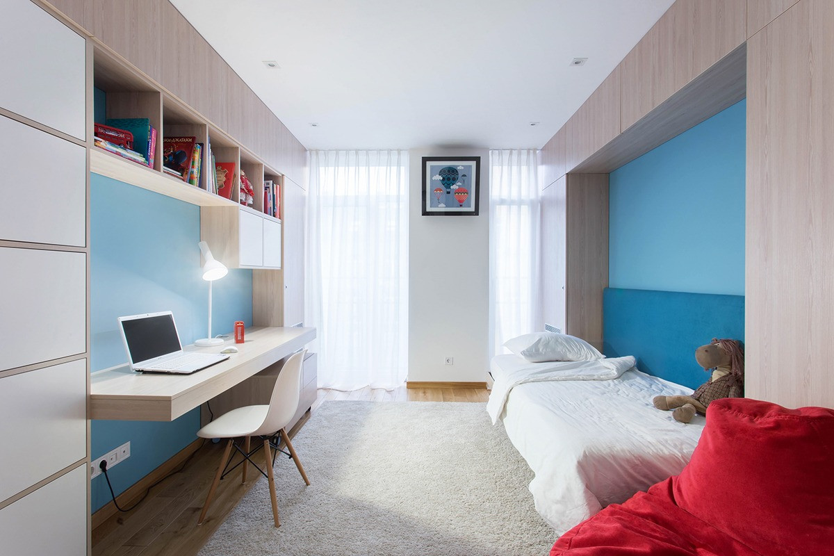 Modern Kids Room
 Two Modern Homes With Rooms For Small Children [With Floor