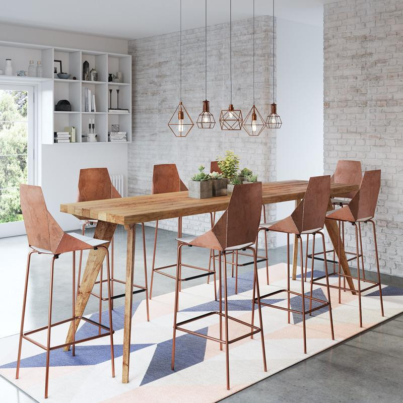 Modern Kitchen Table With Bench
 Modern mid century kitchen island high bench table or desk