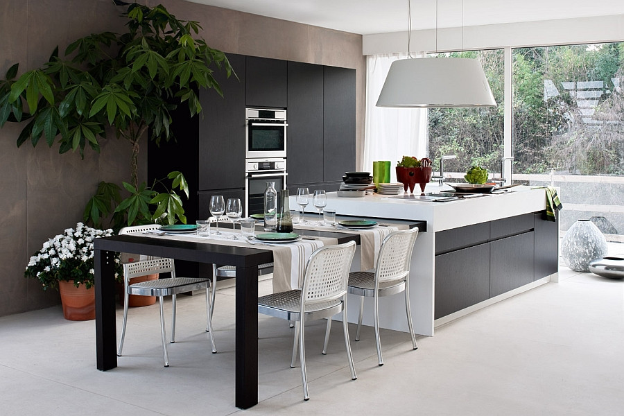 Modern Kitchen Table With Bench
 15 Contemporary Modular Kitchen Design Solutions