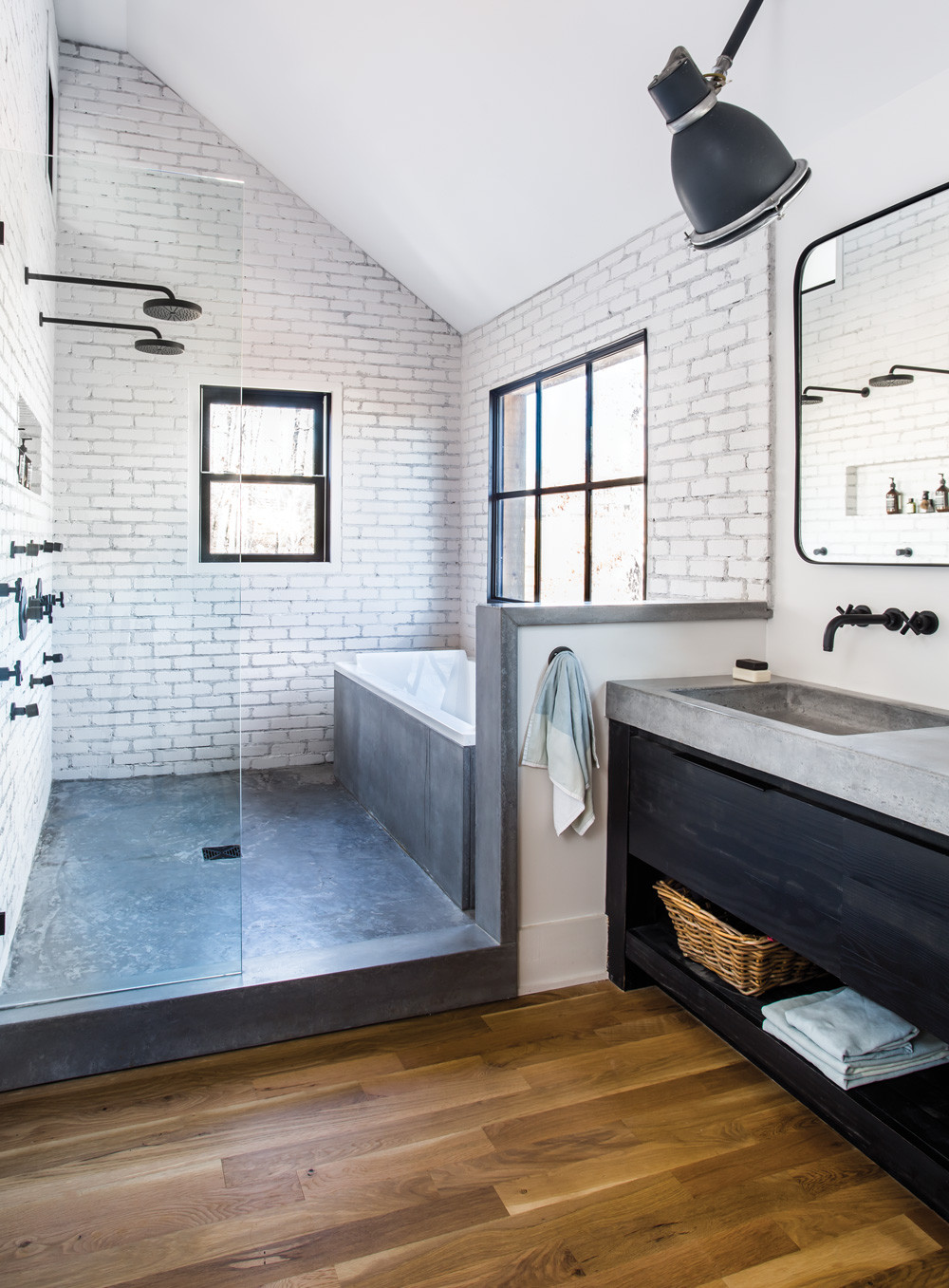 Modern Master Bathroom Ideas
 Room Envy At Serenbe a master bath with a modern