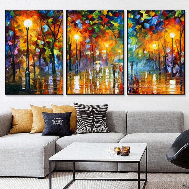 Modern Paintings For Living Room
 3 piece canvas art abstract paintings acrylic wall decor