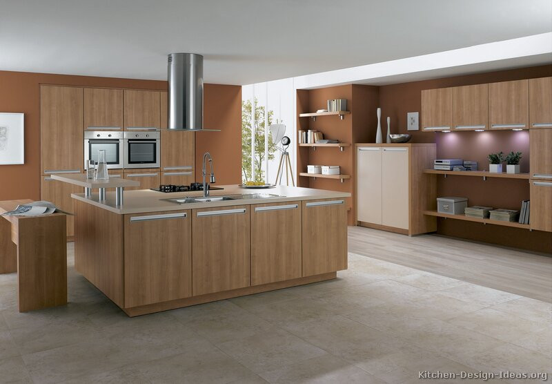 Modern Wooden Kitchen Design
 Modern Light Wood Kitchen Cabinets & Design Ideas