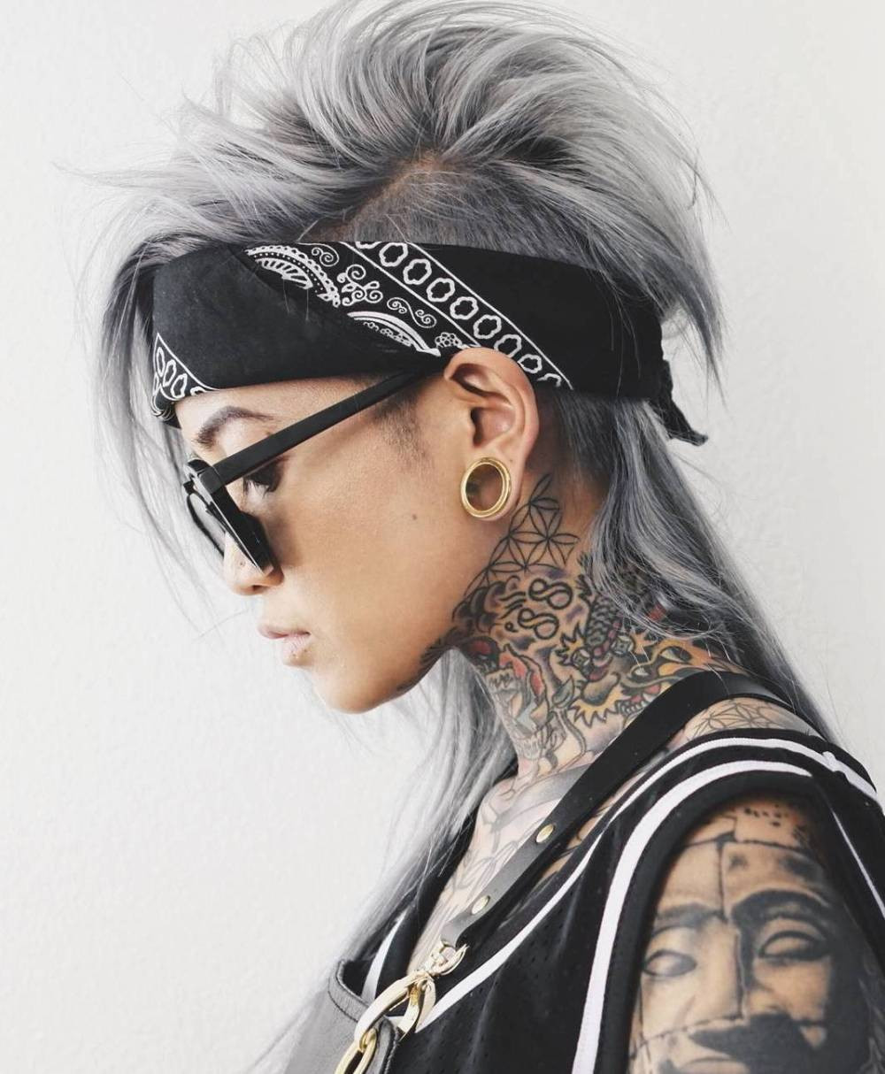 Mohawk Hairstyles For Long Hair
 20 Statement Androgynous Haircuts for Women crazyforus