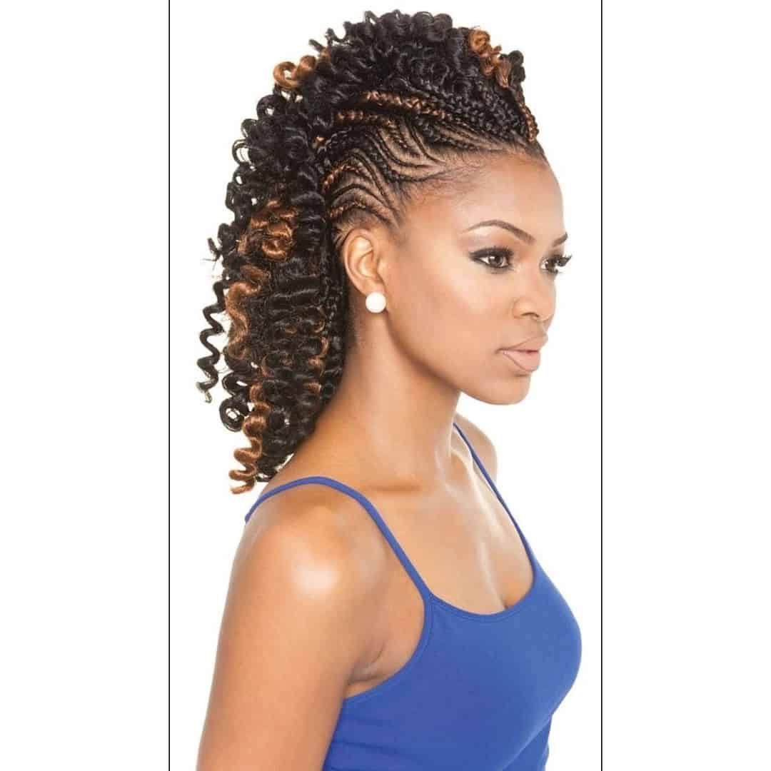 Mohawk Hairstyles With Braids
 12 Fabulous Braided Mohawk Hairstyles with a Weave – SheIdeas