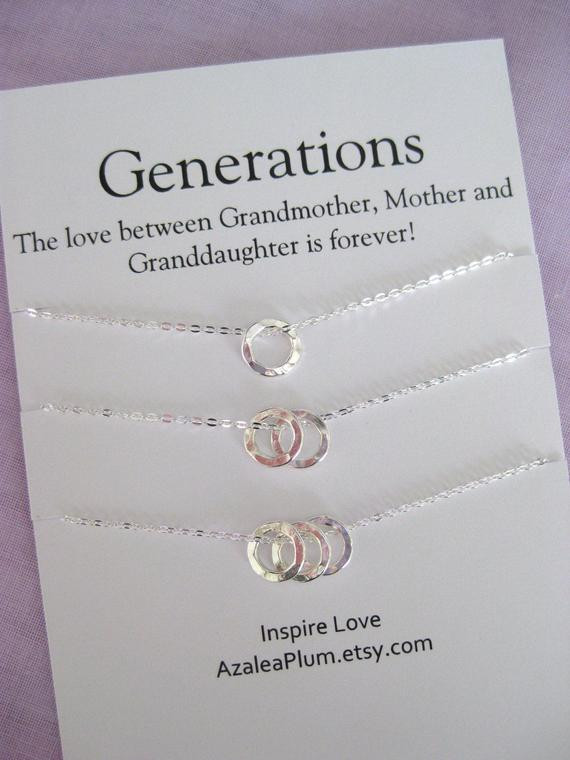 Mom Birthday Gift Ideas
 60th Birthday Gift ideas for Women Generations Necklace
