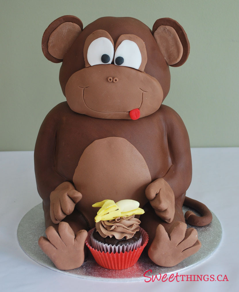 Monkey Birthday Cakes
 SweetThings 1st Birthday Cake Sweet Monkey Cake